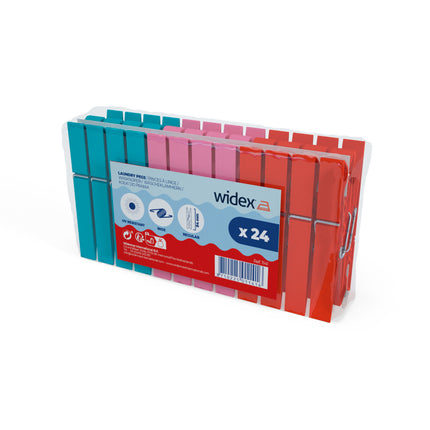 Widex® kunststof wasknijpers 24 stuks