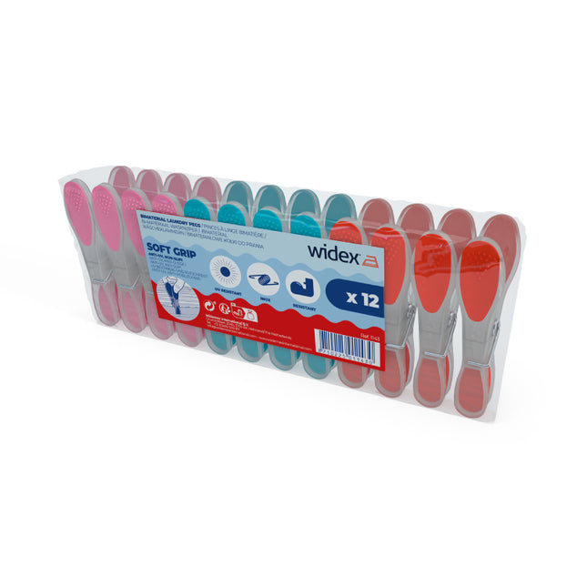 Widex® Soft Grip wasknijpers 12 stuks