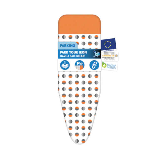 Strijkplankhoes | Comfort | Turbo & Parking | Orange Dots | 3-laags | Strijkplankovertrek
