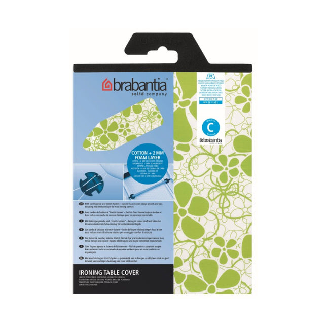 Brabantia strijkplankhoes C | Colour | 2 mm: 124 x 45 cm | Strijkplankovertrek