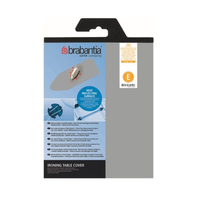 Brabantia strijkplankhoes E | Metallic | 2 mm: 135 x 49 cm | Strijkplankovertrek