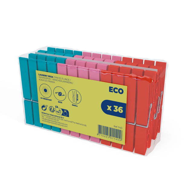 Widex® kunststof wasknijpers 36 stuks