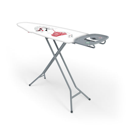 Widex® Easy Compact strijkplank met strijkplankhoes | 120 x 42 cm | 3-laags | French Fashion | Lady in Red