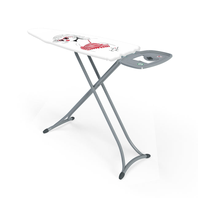 Widex® Lou strijkplank met strijkplankhoes | 120 x 42 cm | 3-laags | French Fashion | Lady in Red